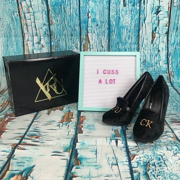 SALE! YRU Posch FU CK Heels! Brand New! YASSSSS - Picture 2 of 6